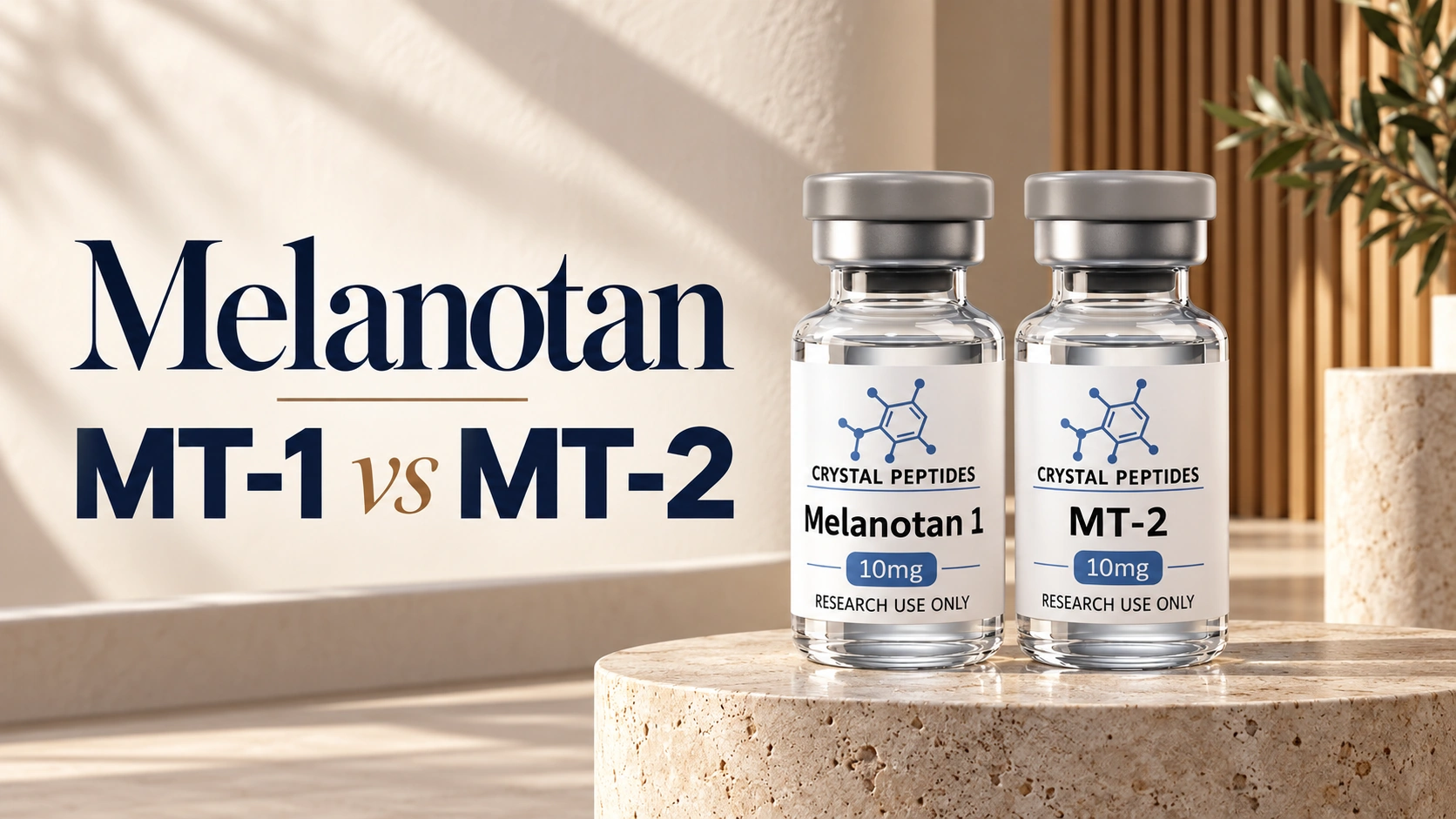 Melanotan MT-1 vs MT-2: rakenne, näyttö ja sääntelyasema